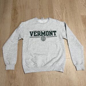 Jerzees Gray University of Vermont Crewneck Sweater
